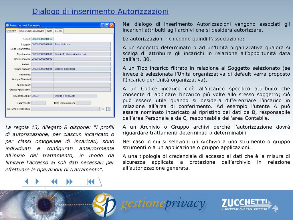 Gestione Privacy Zucchetti ppt scaricare